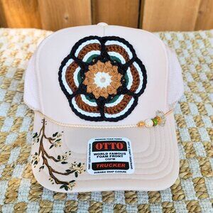 Custom Crochet Trucker Hat - Handmade - OTTO Brand - FREE Shipping